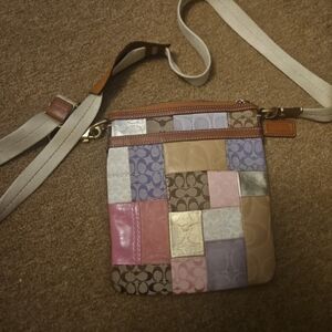 Coach Multicolor Patchwork Crossbody Bag
